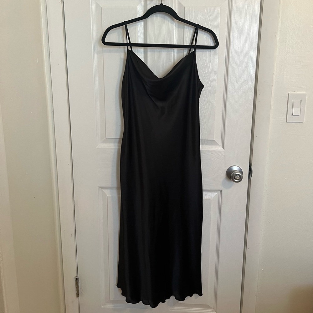 Bebe Black Slip Dress